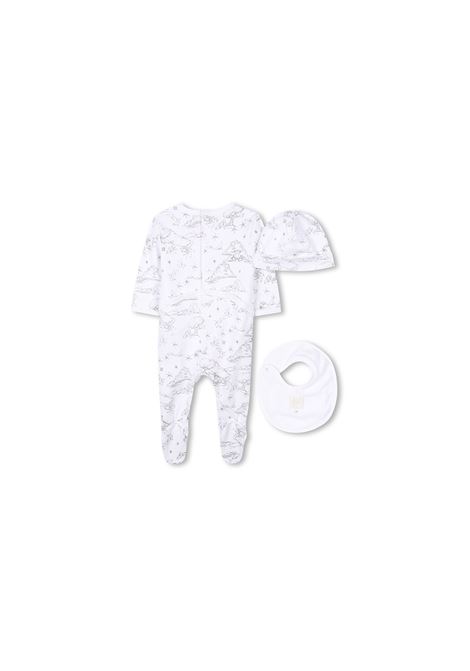 Set Pigiama, Bavaglino e Berretto Con Stampa GIVENCHY KIDS | H30613M01